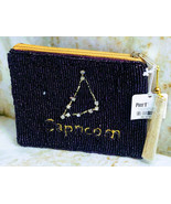 Pier 1 Women’s Beaded Coin Purse Zodiac-Capricorn Made In India ShipN24H... - £26.35 GBP