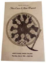 1963 Miss Couer d&#39;Alene Pageant Program Tenth Annual - $18.04