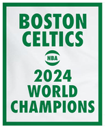 Boston Celtics Flag 3x5ft Banner Polyester basketball World Champions 2024 - £12.61 GBP