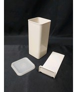 Tupperware Cheese Butter Keeper # 1827-6 Holder 3 piece Small 7&quot; Almond ... - $177.50 MXN