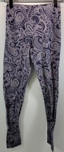 MM) Woman&#39;s Forever 21 Stretch Pants Cotton Blend Small Paisley Pattern - $11.87