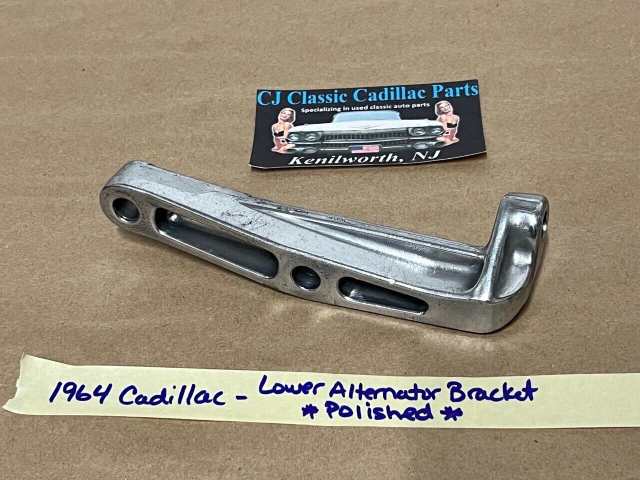OEM 64 Cadillac Deville 390/429 ALTERNATOR ALT LOWER MOUNTING BRACKET - ... - $89.09