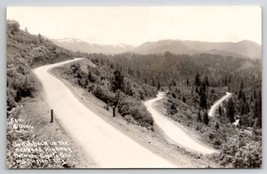CA Switchback On The Redwood Highway Giants Pass And Crescent City Postc... - £6.35 GBP
