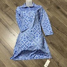 Vineyard Vines Women&#39;s Printed Sankaty Margo Dress Blue XS B4HP $158 - $49.95