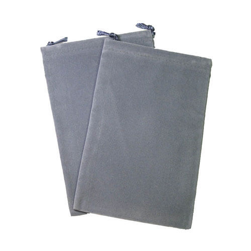 Dice Bag Suedecloth Small - Dark Grey - $14.14