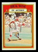 Vintage 1972 TOPPS Baseball Trading Card #44 RICK WISE In Action - £8.48 GBP