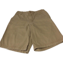 Faded Glory Youth Shorts Size 10 Chino Khaki Adjustable Waist Pockets Be... - £9.55 GBP