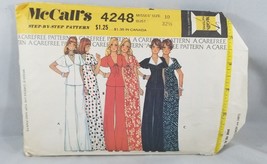 McCall&#39;s Step-By-Step Carefree Sewing Pattern Dress Top Pants Sz 10 Vint... - $7.68