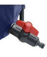 vidaXL Water Tank Blue PVC Large Collapsible Water Tank Cylindrical - $323.07 CAD
