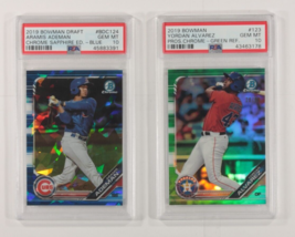 Lot Of 2 PSA 10 Gem Mint 2019 Bowman Chrome Prospects/Draft Alvarez Ademan - £131.79 GBP