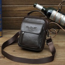 Men Genuine Leather Belt Hip Bum Waist Pack Bag Pouch Business Small Handbag Tot - £28.62 GBP