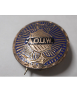 Ancient Order United Workmen Thin Button Lapel Pin Vintage Antique AOUW ... - £15.56 GBP