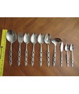 Lot 10x Oneida Community Viola Voila Serving Utensils Stainless Pierced ... - $794.62 MXN