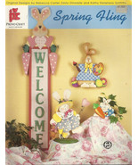 SPRING FLING  by Variety Of Artist  tole painting Pattern Book - £6.38 GBP