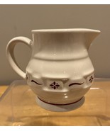 Longaberger Pottery Woven Traditions Heritage Red Creamer - $19.79
