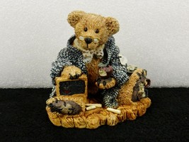 Boyd's Bears Figurine, 1993, "Wilson The Perfesser", Bear At Work Teaching Class - $14.65