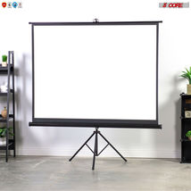 5Core 72&quot; Inch Pull Down Projector Projection Movie Screen 8K 4K 3D Ultra HD 4:3 - £43.24 GBP