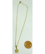 CHARMING BEJEWELED FLOWER PENDANT ON A GOLD TONED CHAIN - £10.29 GBP