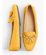 NEW TALBOTS YELLOW LEATHER TASSEL DRIVING MOCCASINS SIZE 8 M $119 - $88.75