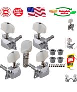 Semiclosed Banjo Machine Head Tuner Peg Set for Guitar - Chrome Finish - $526.10 MXN