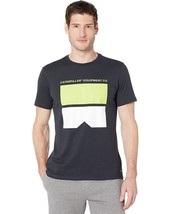 Caterpillar Men&#39;s All Cotton Connect Blocks Tee in Blue Graphite-XL - £15.21 GBP