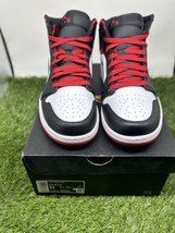 Size 11 - Jordan 1 Mid Gym Red Black Toe - £137.71 GBP