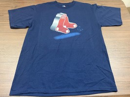 Boston Red Sox Men&#39;s Blue MLB Baseball T-Shirt - MLB Genuine Merchandise - Large - £5.46 GBP