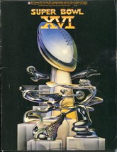 Super Bowl XVI 16 NFL Game Program 1/24/1982-Silverdome-49er&#39;s vs Bengals-VG - £64.93 GBP