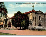 General View San Gabriel Archangel Mission CA California UNP DB Postcard... - $2.92