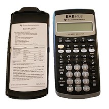 Texas Instruments BA II 2 Plus Business Analyst Calculator with Cover Us... - $11.87