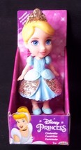 Disney Princess Mini Toddler Cinderella gold glitter dress 3&quot; poseable figure - £8.65 GBP