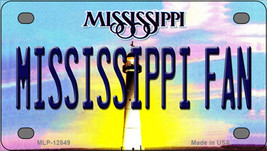 Mississippi Fan Novelty Mini Metal License Plate Tag - £11.81 GBP