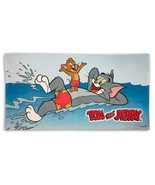 Tom And Jerry Classic Cartoon Characters Swim Pool Bath Sheet Beach Towel - £43.50 GBP