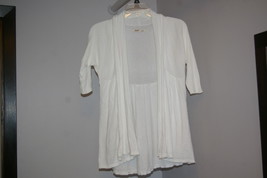 Old Navy Open Front Style Cardigan Cotton Sweater White/Off White Juniors Size S - £9.43 GBP