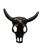 Sterling Silver Sand Casted Bull Skull Bolo Tie Slide 17g + 36” Leather ... - $818.73 MXN