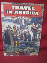 Vintage Travel In America Children&#39;s Cloth Book 1940 - £19.71 GBP