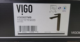 Vigo VG03027MB Norfolk 10.75inch Single Hole Vessel Sink Faucet-Matte Black READ - $48.90