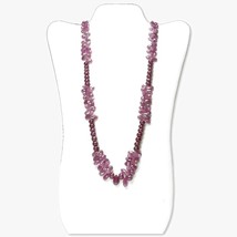 Authenticity Guarantee 
Ruby Faceted and Teardrop Single Strand Bead Necklace... - £2,029.70 GBP