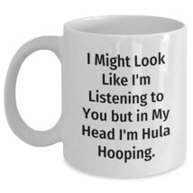 Funny Hula Hooping White Coffee Mug Gifts for Christmas from Men to Women Friend - $16.61+