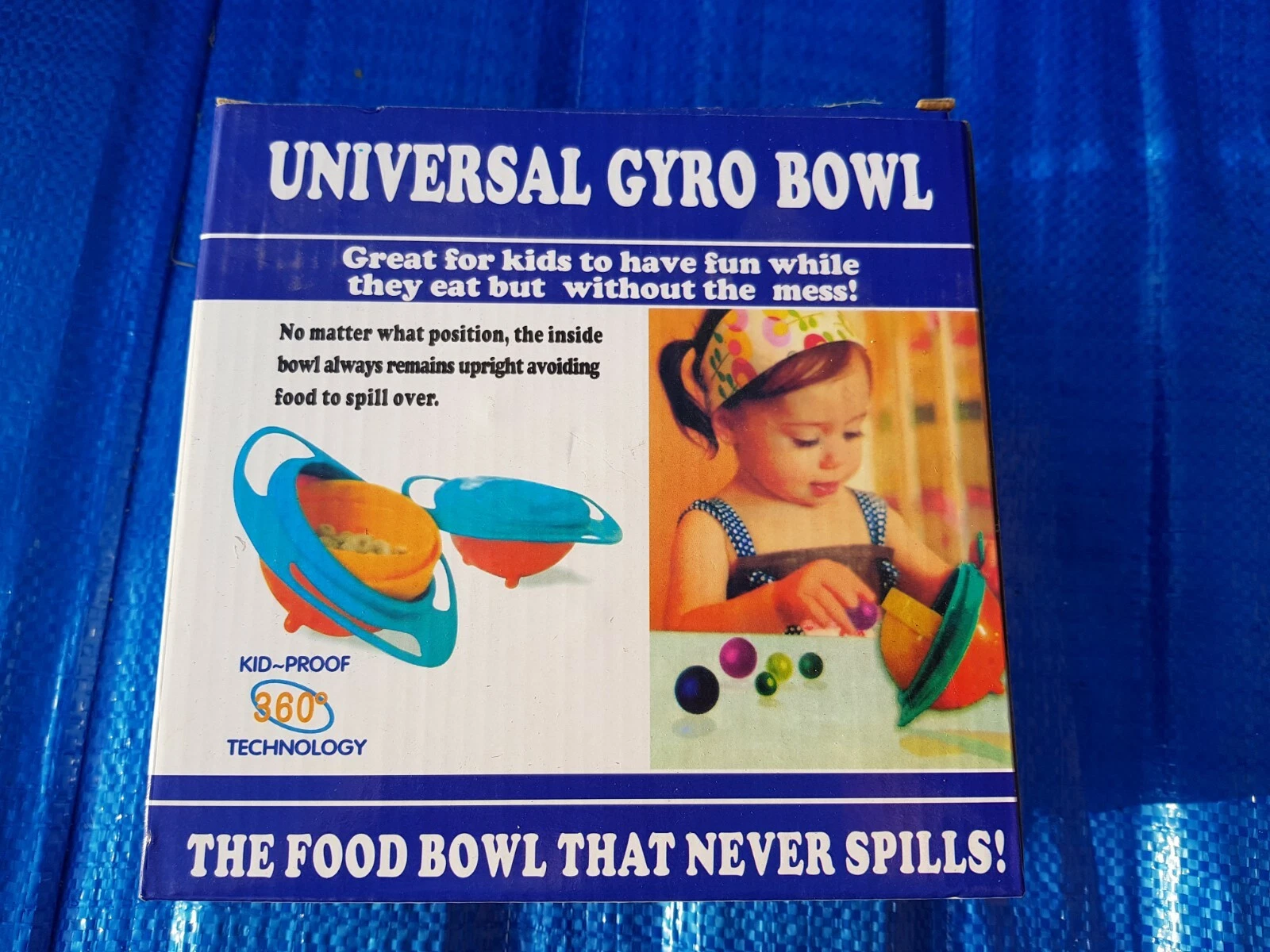 Baby Anti Spill Bowl 360 Rotate Universal Gyro Gravity Kids EatingTraini... - $359.02 MXN
