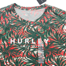 Hurley Men Tropical Escape Paradise Jersey Shirt Hawaiaan Duck Green L - £12.78 GBP