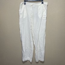 Max Studio Wide Leg Linen Trouser Pant Women&#39;s SZ L NEW $78 - £61.33 GBP
