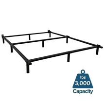 Queen 9-Leg Metal Bed Frame with Headboard Brackets 3,000 lbs. Max Weigh... - $196.32