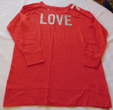 Victoria&#39;s Secret Women&#39;s Pajama Sleep Night Shirt &quot;Love&quot; Size S small Red NWT - $49.49
