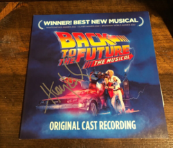 Huey Lewis Signed Back To The Future Original Cast Recording LP Album W/ JSA COA - £232.55 GBP