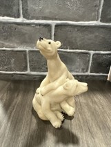 Quarry Critters Polar Bear Peter And Polly Figurine - $19.79