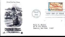 U S Stamp - Postal Service First Day Cover - Oregon Trail 1993 - $5.00