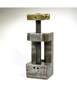 Small Brass Handle Drill Press Vice 1.8&quot; Max Opening Vintage Machinists ... - €69,26 EUR