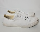 Converse Jack Purcell Size 12 Men&#39;s Triple White Low Top Shoes Sneakers EUC - £31.53 GBP