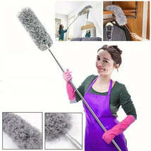 Retractable Electrostatic Microfiber Duster The Ultimate Dust Removal Tool - £11.76 GBP